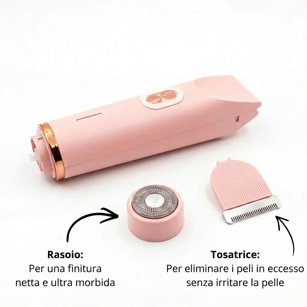SerriaSoft™ — Rasoio Elettrico 2-in-1