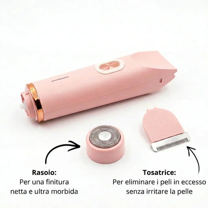 SerriaSoft™ — Rasoio Elettrico 2-in-1